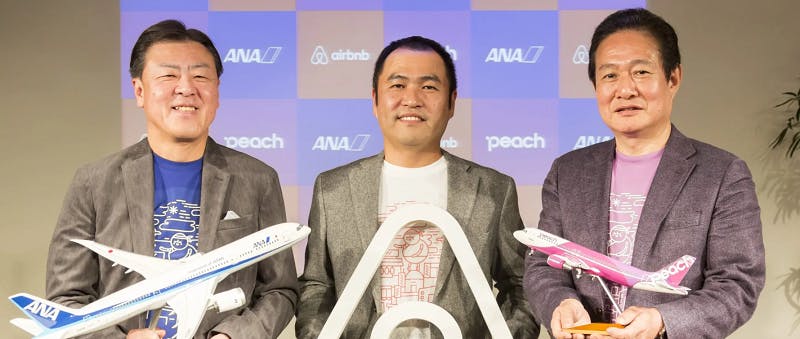 「全日本空輸株式会社（ANA）&Peach Aviation 株式会社」のAirbnb活用事例