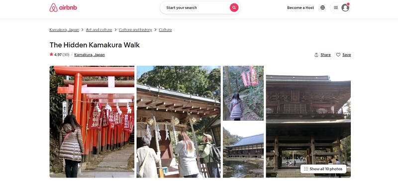鎌倉での体験「知られざる鎌倉」のAirbnb活用事例