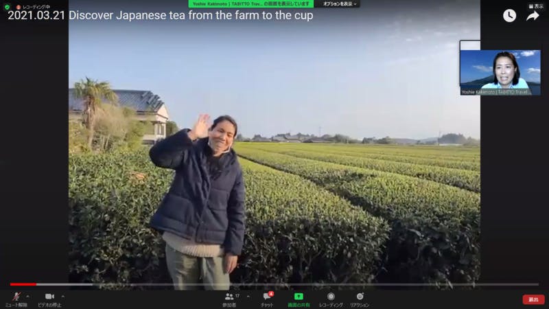 鹿児島の「緑茶ツアー」の様子