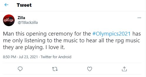 東京五輪開会式のBGMに関する投稿
