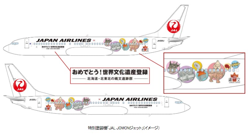 「JAL　JOMONジェット」イメージ：JALプレスリリース