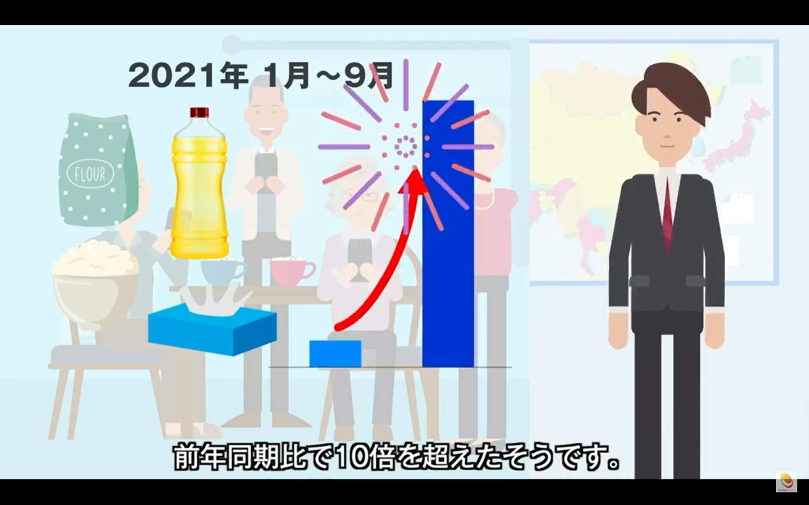 2021年1月～9月　米小麦などの売上：株式会社ENJOYJAPAN