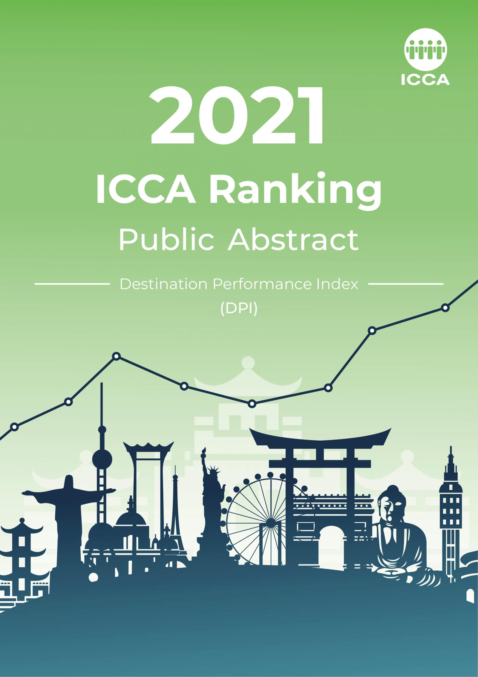 国際会議協会：ICCA Ranking Public Abstract 2021 -Destination Performance Index（DPI）-