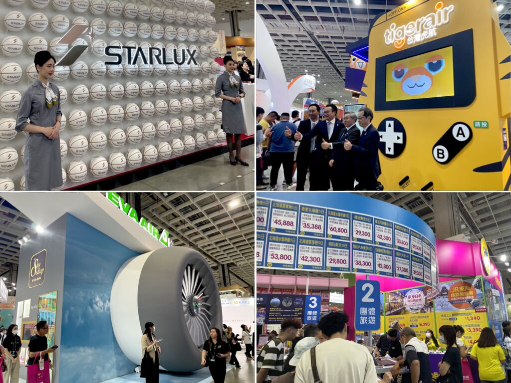 ▲日本ブース以外では、「スターラックス航空」など航空会社の大規模ブースも目立った:ITF2023にて訪日ラボ撮影 日本ブース以外では、「スターラックス航空」など航空会社の大規模ブースも目立った ITF2023
