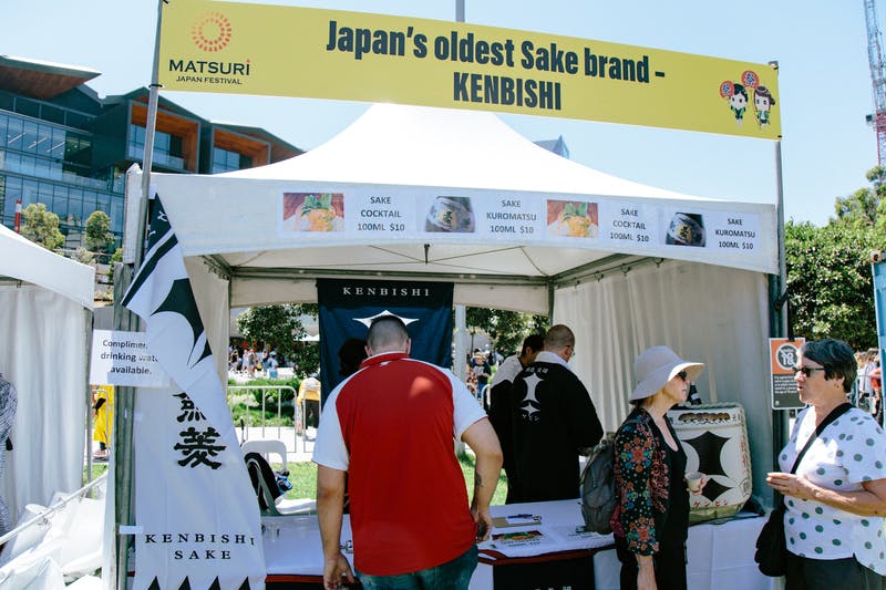 ▲Matsuri-Japan Festival：日本酒はもちろん、それを使用した日本酒カクテルも楽しめる