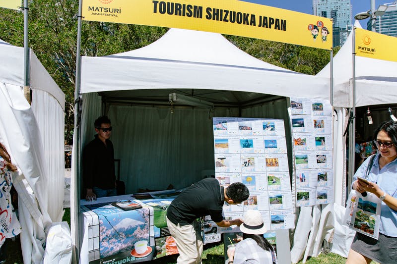 ▲Matsuri-Japan Festival：アンケート実施中の様子