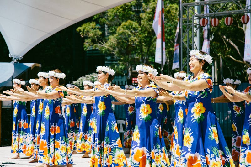 ▲Matsuri-Japan Festival：フラダンスグループによるステージ