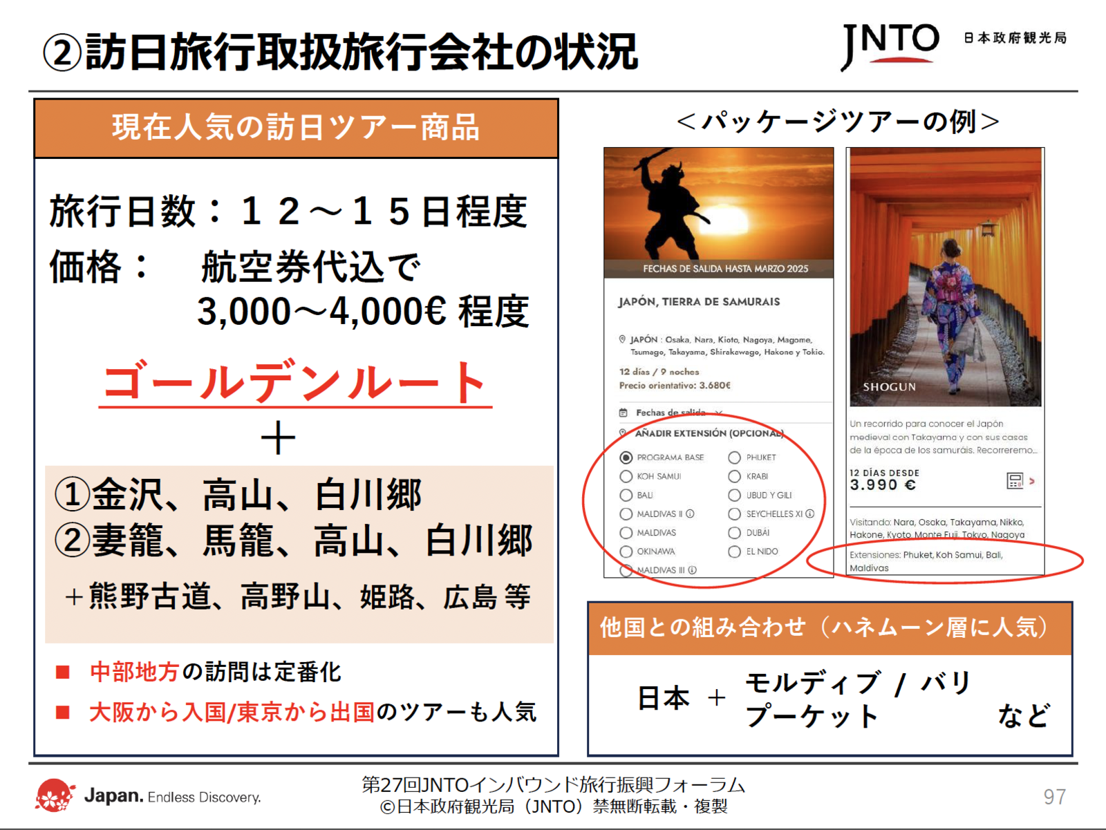 ▲日本政府観光局(JNTO)配布資料より抜粋 ▲日本政府観光局(JNTO)配布資料より抜粋