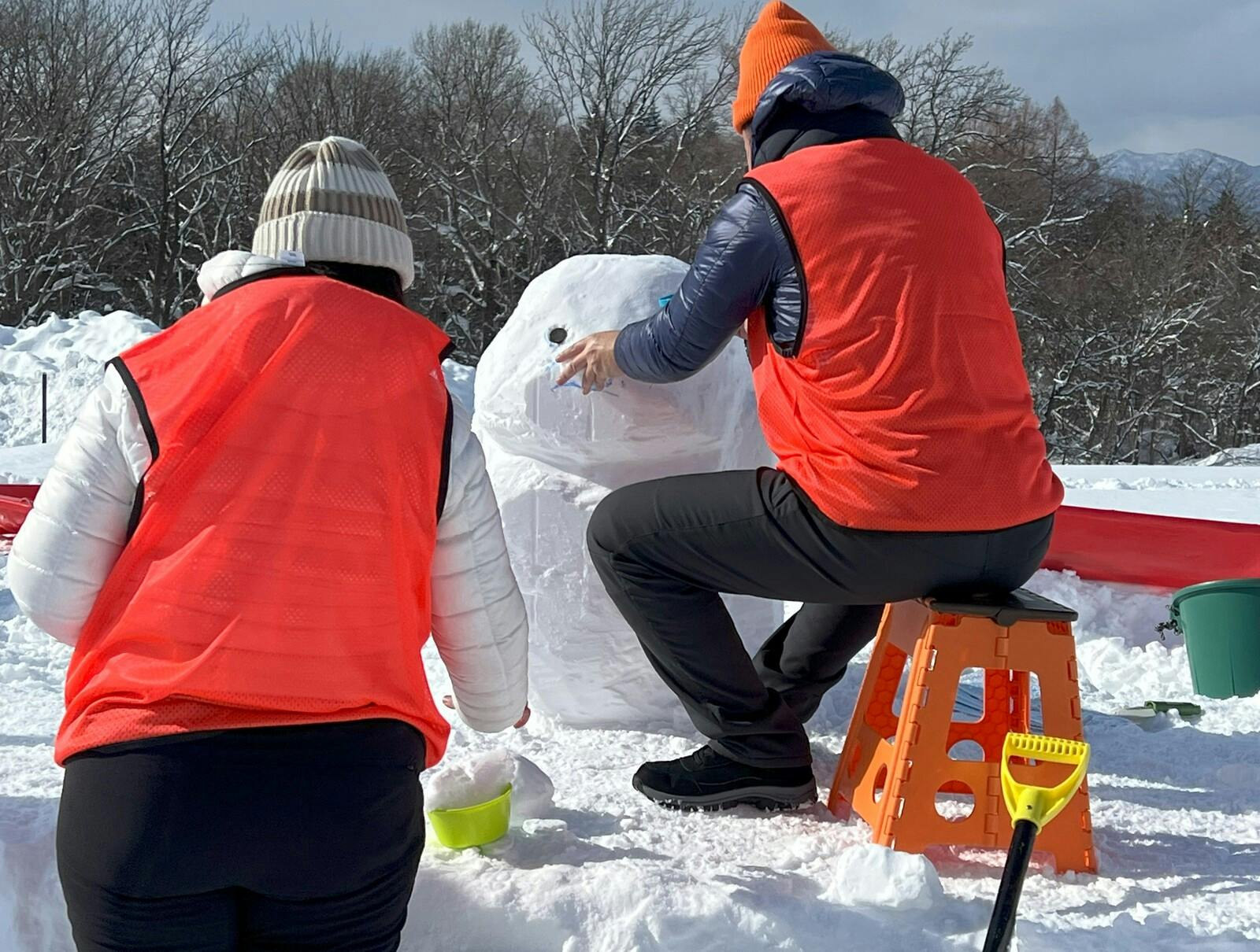 ▲ミニ雪像作り：一般社団法人札幌観光協会プレスリリースより