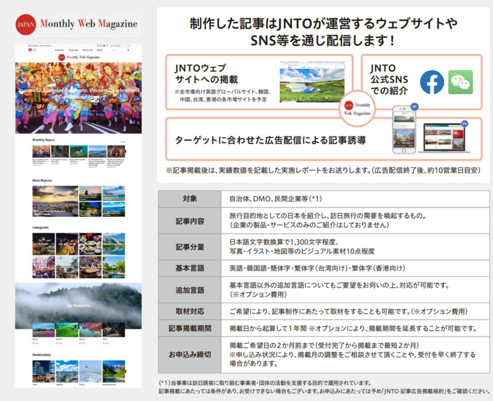 ▲Japan Monthly Web Magazine：日本政府観光局（JNTO）より