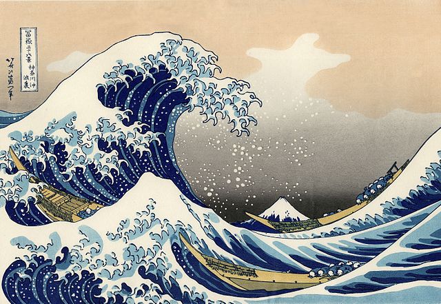 葛飾北斎『冨嶽三十六景 神奈川沖浪裏』:wikipediaより 葛飾北斎『冨嶽三十六景 神奈川沖浪裏』:wikipediaより