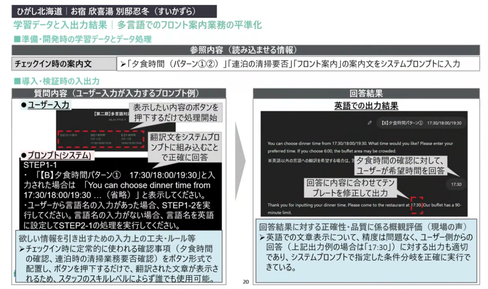 ▲「観光DX」成果報告会より ▲「観光DX」成果報告会より