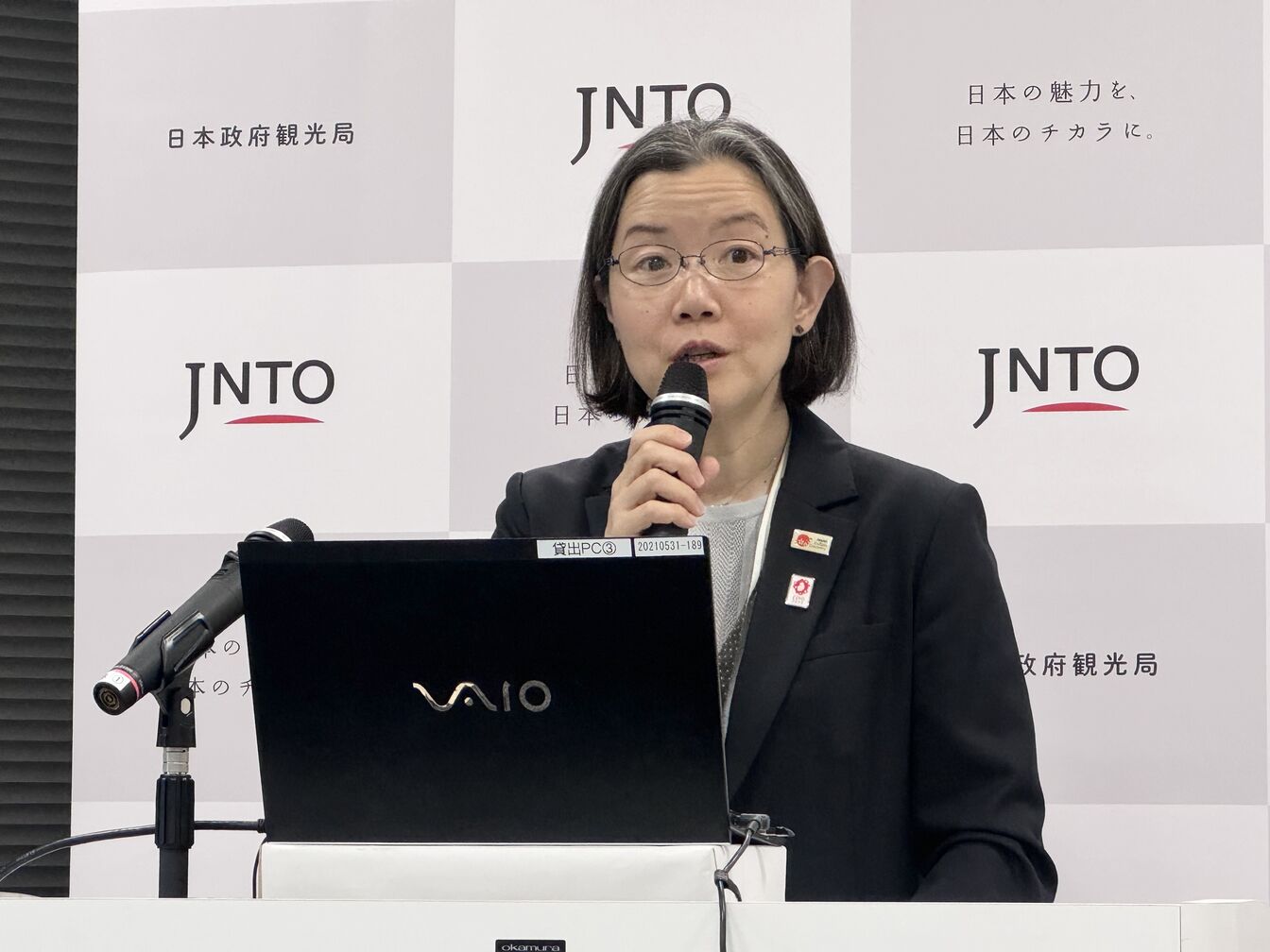 ▲日本政府観光局（JNTO）理事 出口 まきゆ氏：訪日ラボ撮影