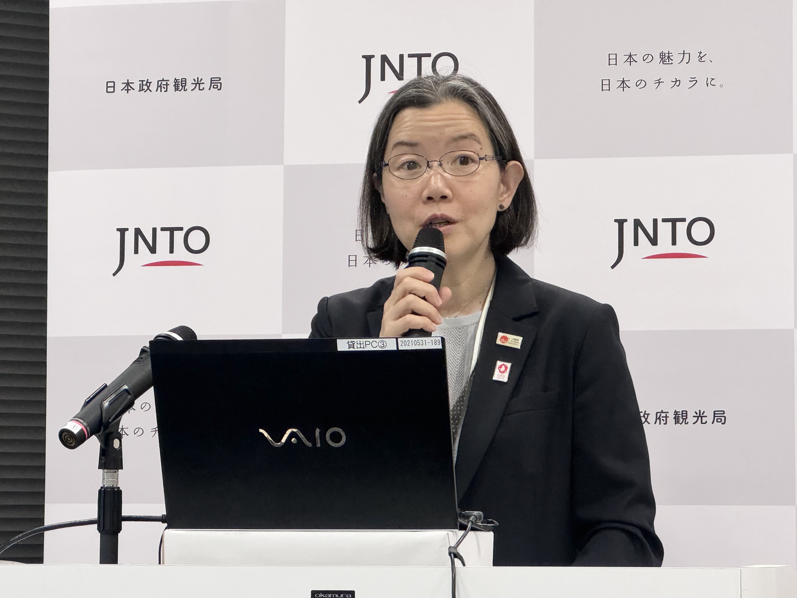 ▲日本政府観光局(JNTO)理事 出口 まきゆ氏:訪日ラボ撮影 ▲日本政府観光局(JNTO)理事 出口 まきゆ氏:訪日ラボ撮影