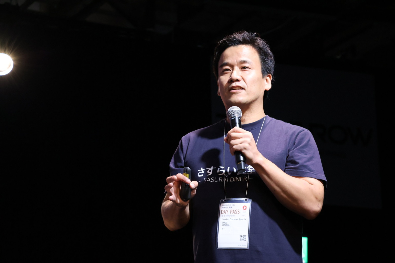 ▲さすらい食堂 北村 武男氏：訪日ラボ撮影