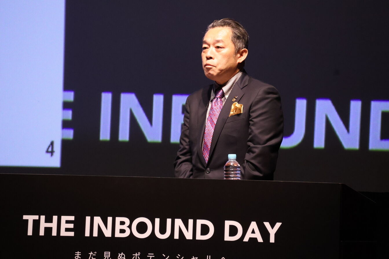 ▲元谷一志氏:「THE INBOUND DAY 2025」より ▲元谷一志氏:「THE INBOUND DAY 2025」より