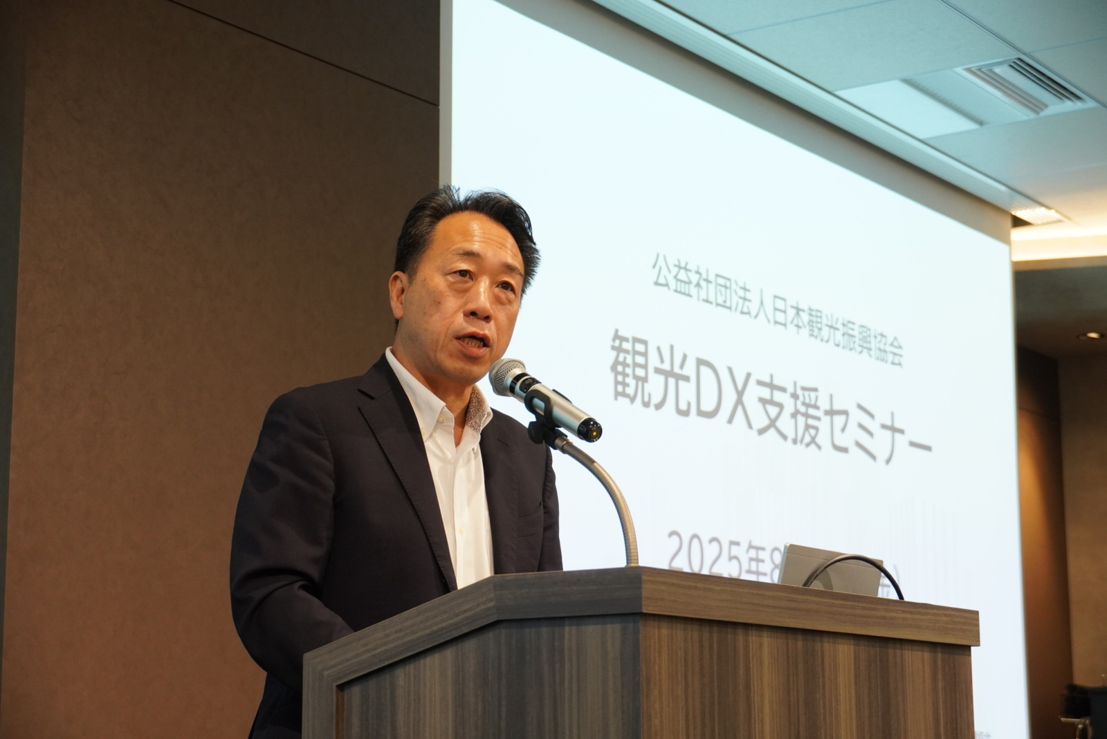 ▲日本観光振興協会 常務理事 檜垣克己氏 日本観光振興協会 常務理事 檜垣克己氏