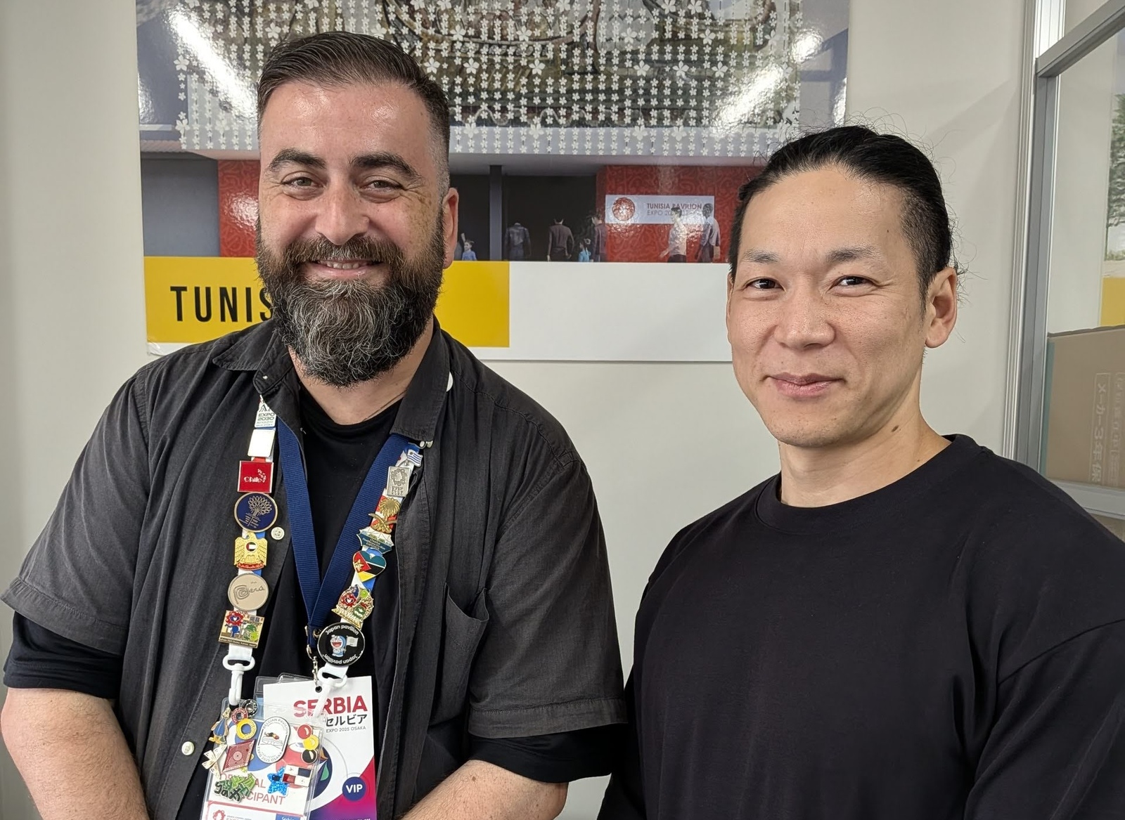 ▲左からミケーレ・サルガレッロ氏、菊池:訪日ラボ撮影 ▲左からミケーレ・サルガレッロ氏、菊池:訪日ラボ撮影