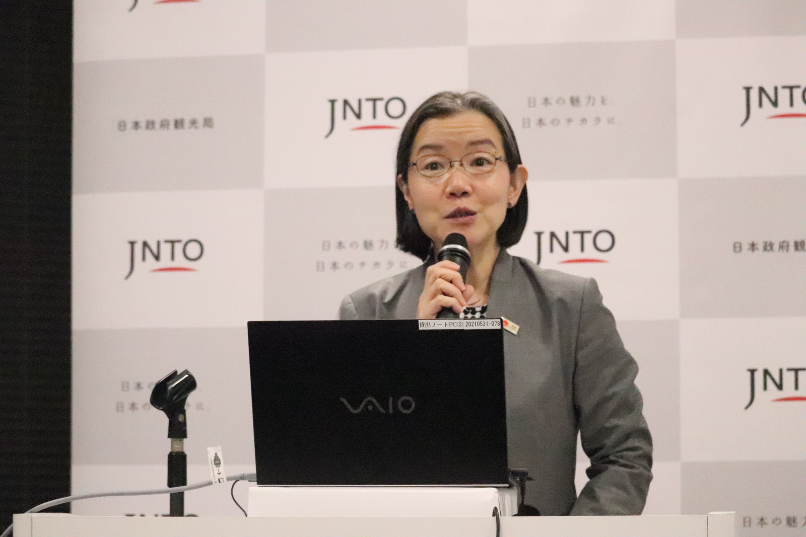 ▲日本政府観光局（JNTO）理事 出口 まきゆ氏：訪日ラボ撮影