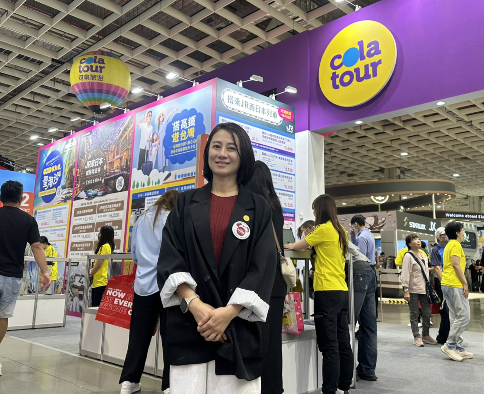 ▲コーラツアーのマーケティング・広報マネージャー 黃盈甄氏 コーラツアーのマーケティング・広報マネージャー 黃盈甄氏(ITF台北国際旅展)