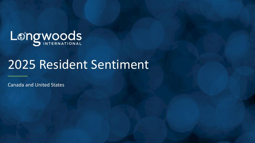 ▲北米住民意識調査レポートの表紙：Longwoods International発行