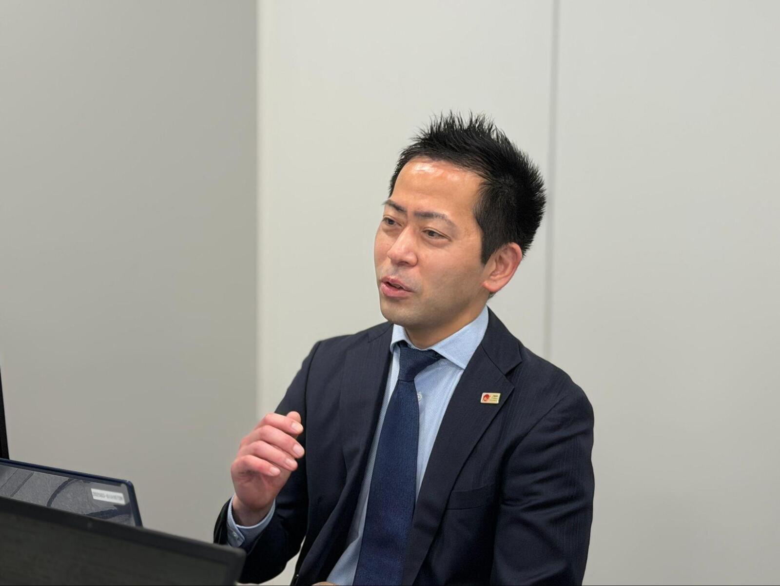▲日本政府観光局（JNTO）企画総室長 竹中理登氏：訪日ラボ撮影