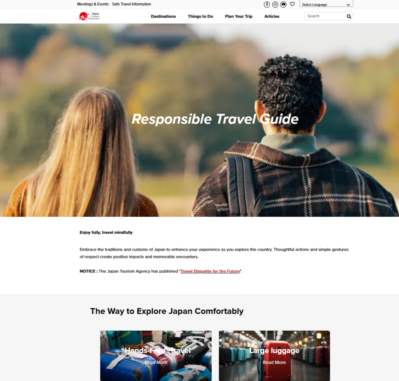 ▲Responsible Travel Guide