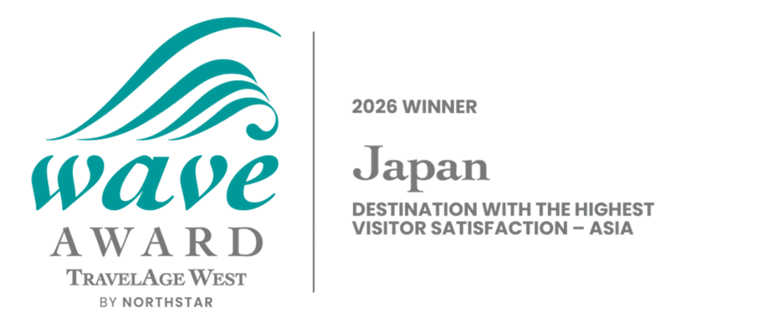 ▲WAVE Awards 2026:日本政府観光局(JNTO)より ▲WAVE Awards 2026:日本政府観光局(JNTO)より