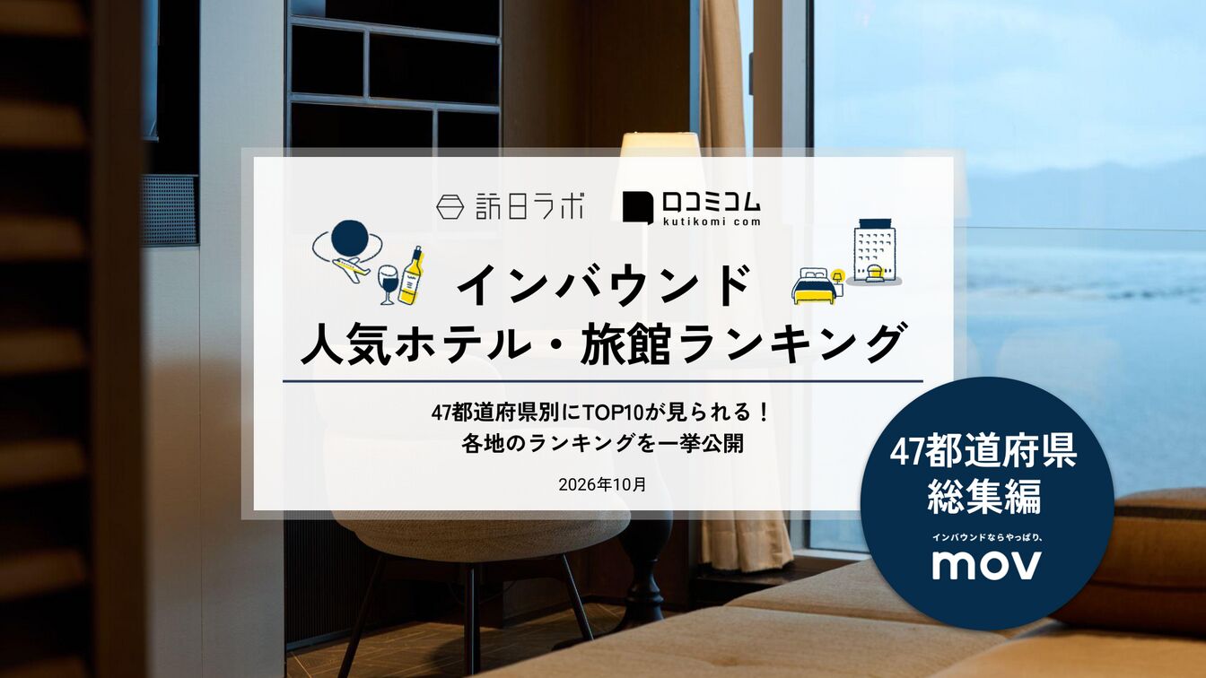 47都道府県 総集編 ホテル・旅館 インバウンドランキング