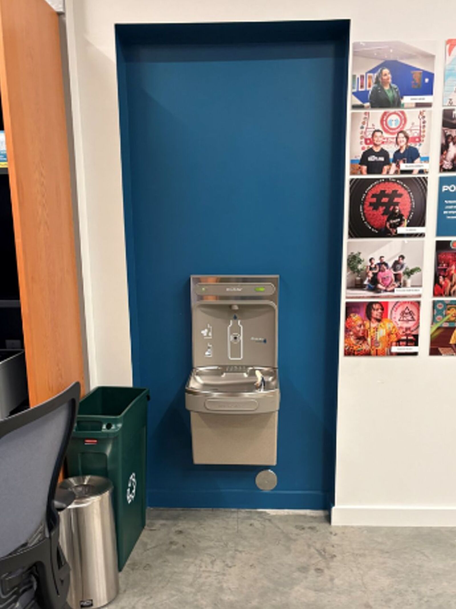 ▲Portland Visitor Centerに設置されている給水機。来訪者は自由に使うことができる／筆者撮影