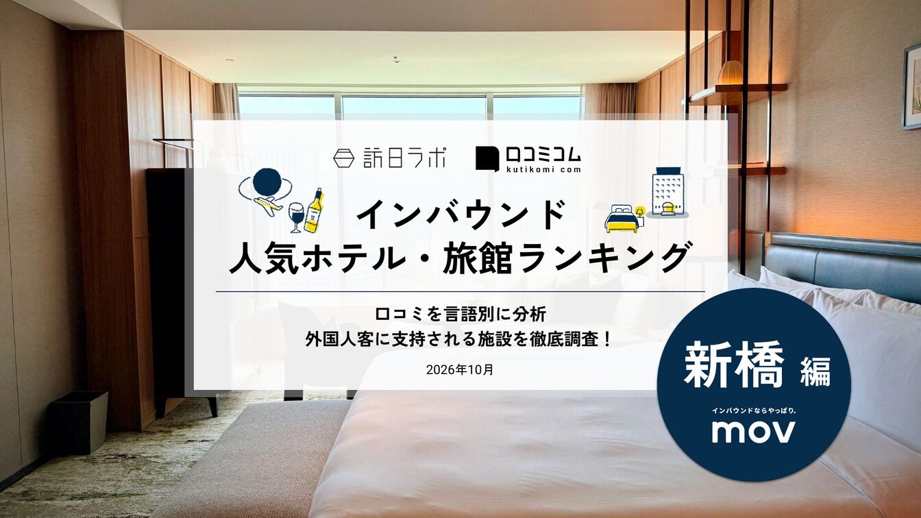 新橋 ホテル・旅館 インバウンドランキング