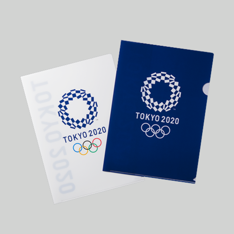 ▲クリアファイル2枚セット 01:東京2020オフィシャルオンラインショップ ▲クリアファイル2枚セット 01:東京2020オフィシャルオンラインショップ