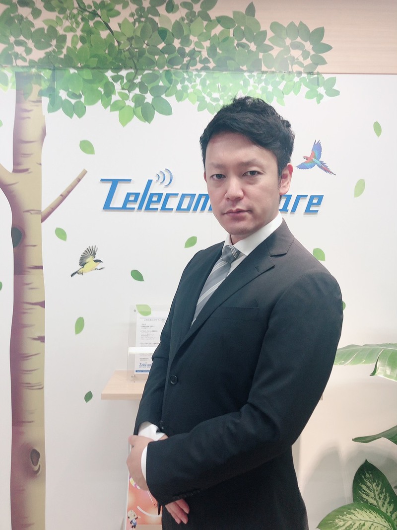 ▲株式会社テレコムスクエア 田中 隼平氏 ▲株式会社テレコムスクエア 田中 隼平氏