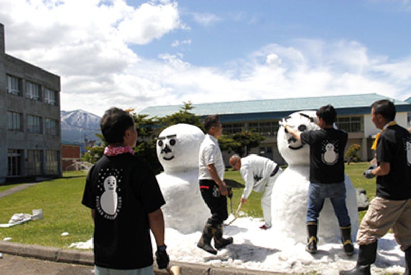 ▲歓迎雪だるま 出典：北海道公式HP