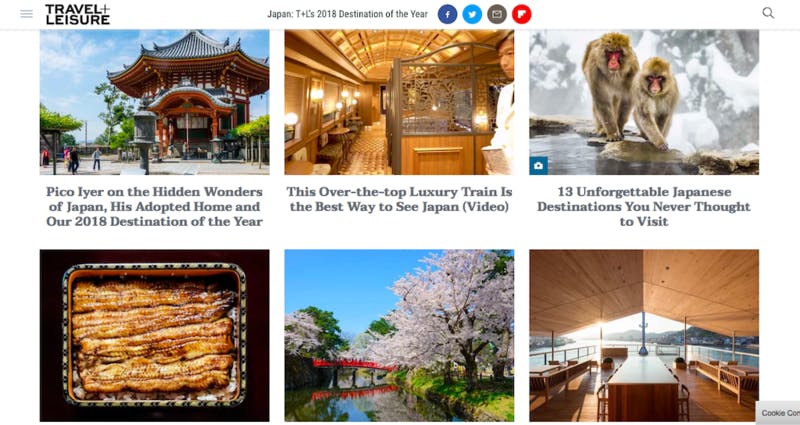▲TRAVEL+LEISURE公式ウェブサイトより引用