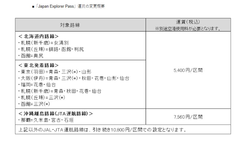 JAPAN AIRLINESより