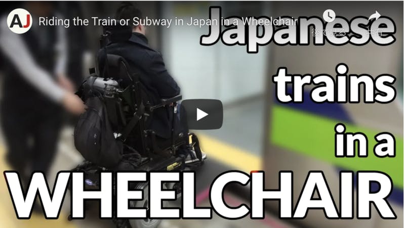 車いすでの日本旅行について伝える動画