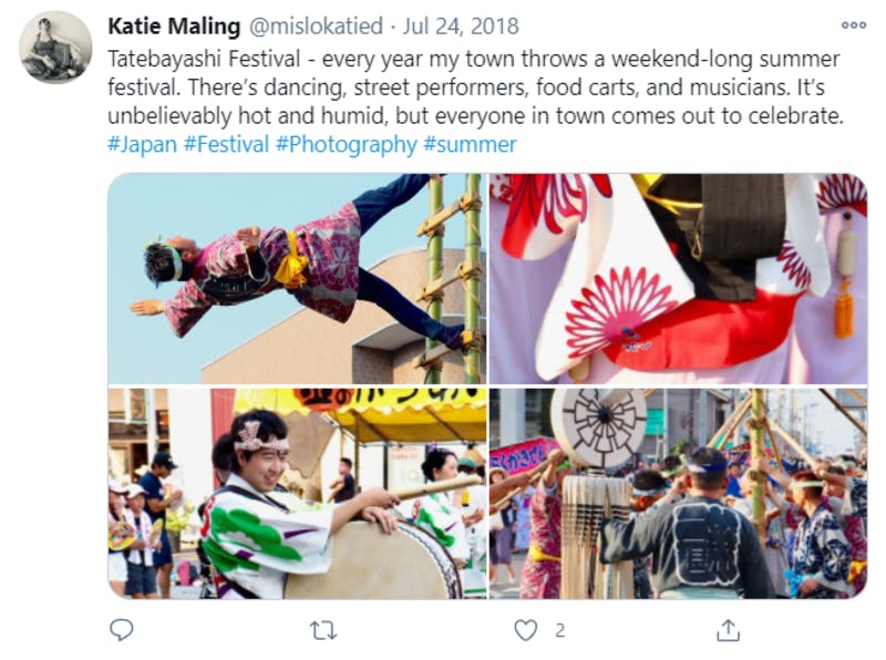 日本の夏祭りに関するTwitter投稿