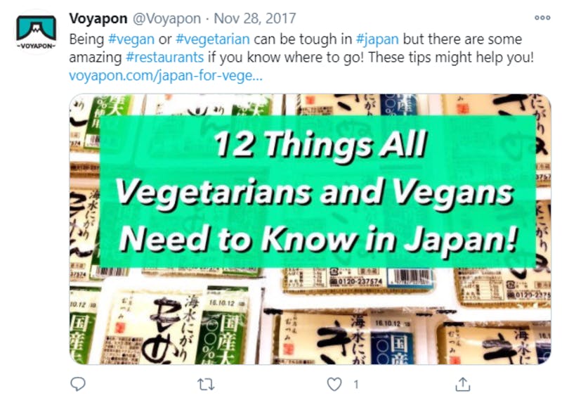 Twitterに投稿された、ベジタリアンとヴィーガンが日本で知っておくべき12のこと