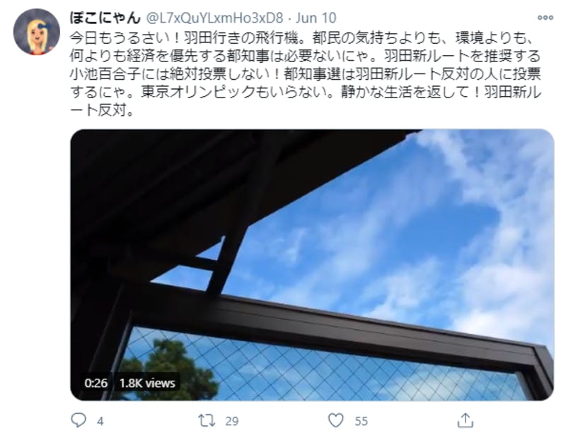 東京都知事選に関するTwitter投稿