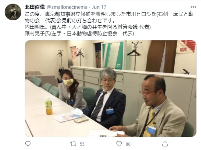 東京都知事選に関するTwitter投稿