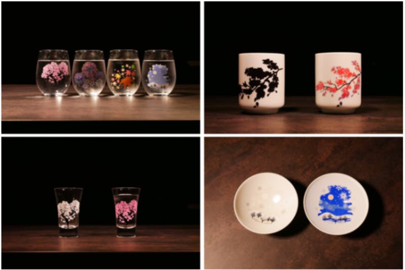 ▲「Four Seasons of Japanese Color-Changing Cups」：PR TIMES