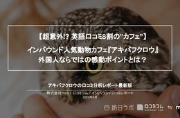 超意外！？口コミの8割が「英語」のカフェ：インバウンドに人気『アキバフクロウ』 の口コミを言語別に分析