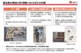 政府 オーバーツーリズムの解決に向けた対策会議 第1回を開催