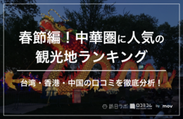 【春節】中華圏に人気の日本の観光スポットランキング 2,400件超の口コミから徹底予想！定番の観光地から、意外な穴場スポットまで