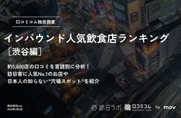 外国人に人気の飲食店ランキング【渋谷編】寿司屋、焼肉屋を抑えた1位は？