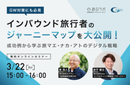 【ゴールデンウィーク対策にも必見】インバウンド旅行者のジャーニーマップを大公開！成功例から学ぶ旅マエ・ナカ・アトのデジタル戦略