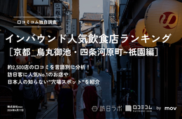 京都市で外国人に人気の飲食店ランキング、烏丸御池・四条河原町~祇園編！1位は？