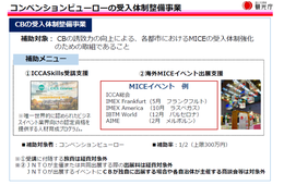 観光庁、コンベンションビューローに向けた支援事業の2次募集を実施中