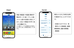東京メトロ、訪日外国人向け案内アプリを配信